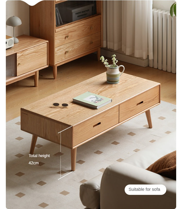 Oak Solid Wood Classic Coffee Table