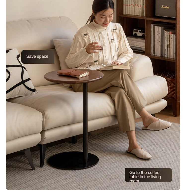 Black Walnut, Oak Solid Wood Side Table Modern