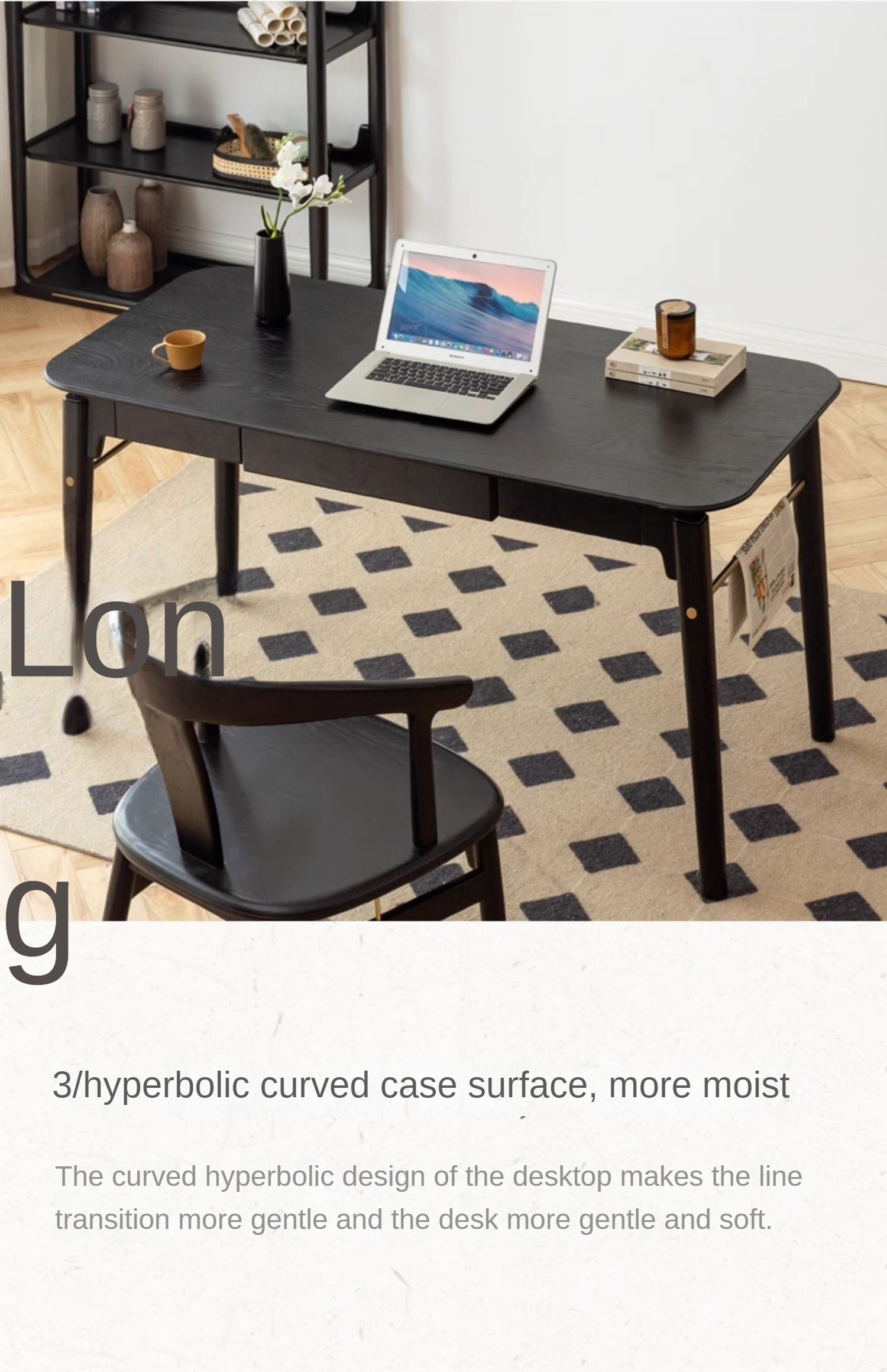 Oak Solid Wood Modern Simple Computer Desk