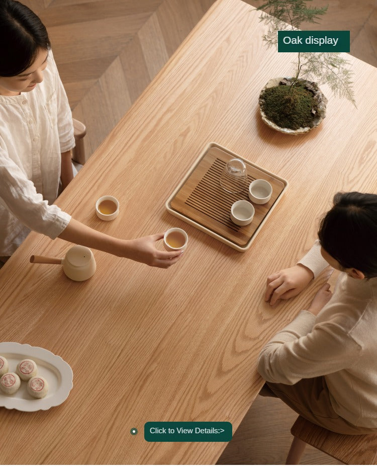 Oak, Ash Solid Wood Tea Maker Integrated Tea Table