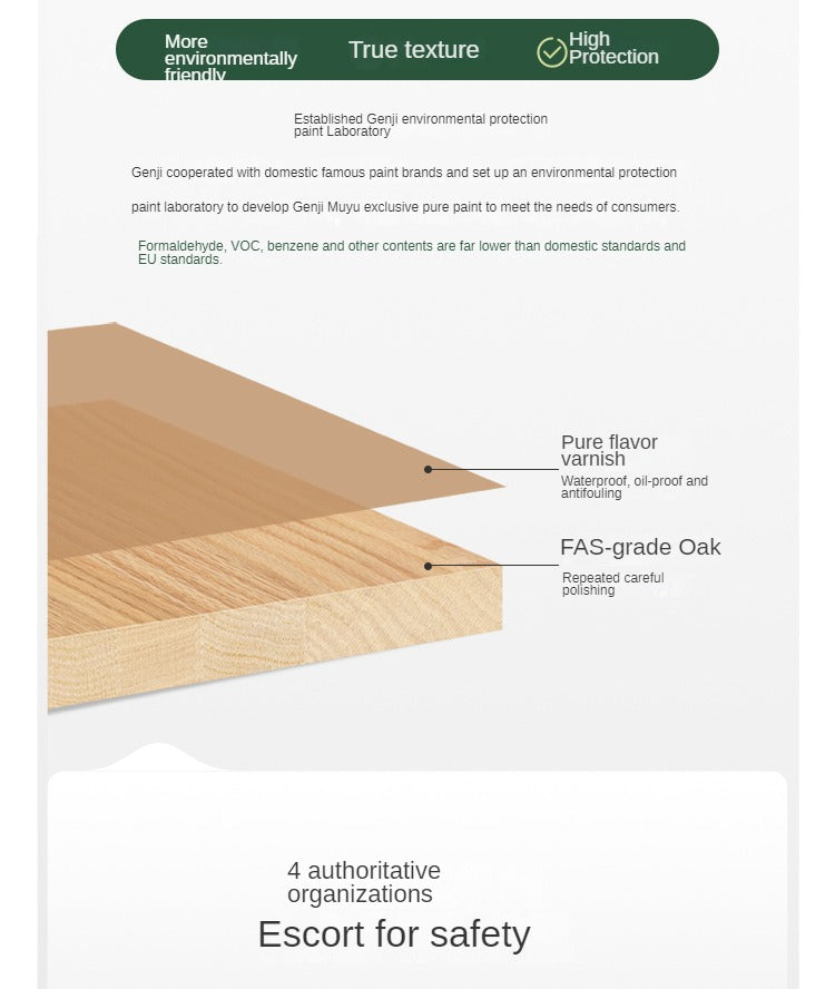 Oak, Red Oak Solid Wood Rectangular Dining Table