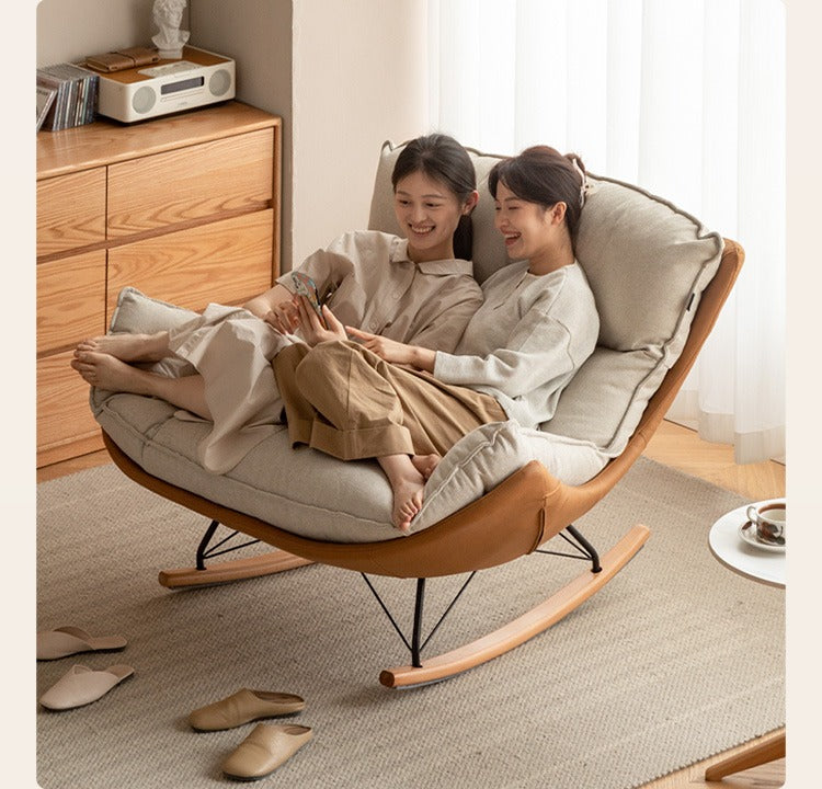 Mid Century Modern Rocking Armchair)