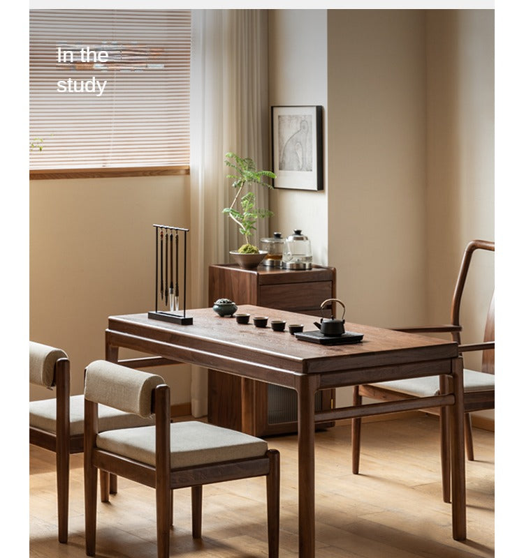 Black Walnut Solid Wood Tea Table