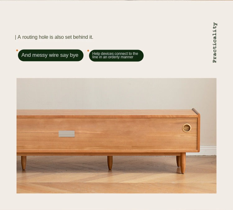 Cherry Solid Wood TV Stand.
