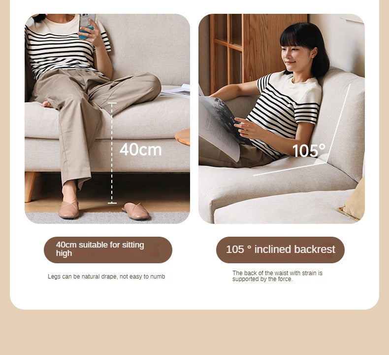Fabric Sofa Modern Three-seat Straight Sofa.