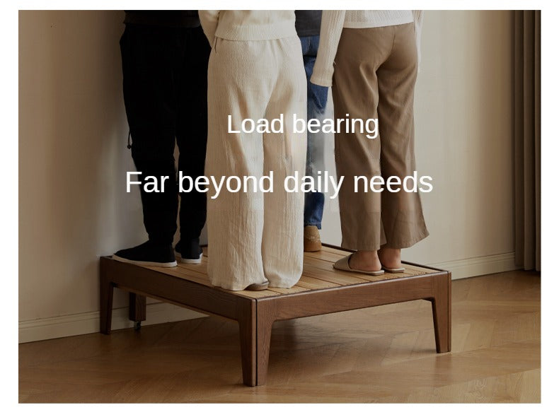Oak, Beech, Solid Rubberwood Folding Single Retractable Sofa Bed.