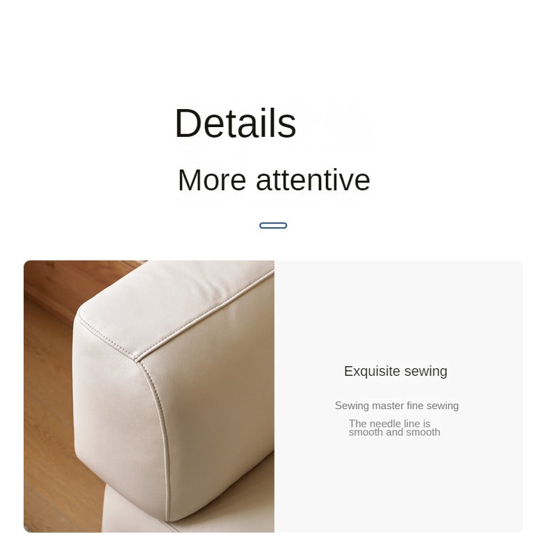 Technology Fabric Sofa Italian Light Luxury Tofu Block Sofa.