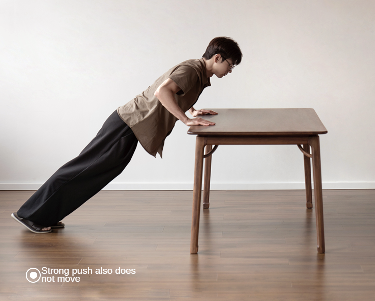 Black Walnut, Ash Solid Wood North American Dining Table
