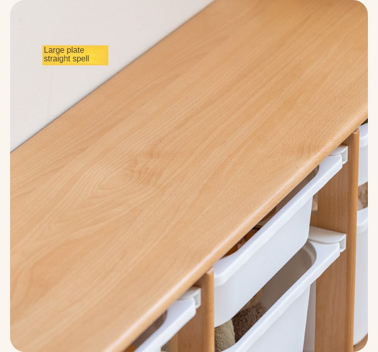 European Beech Solid Wood Children's Storage Rack