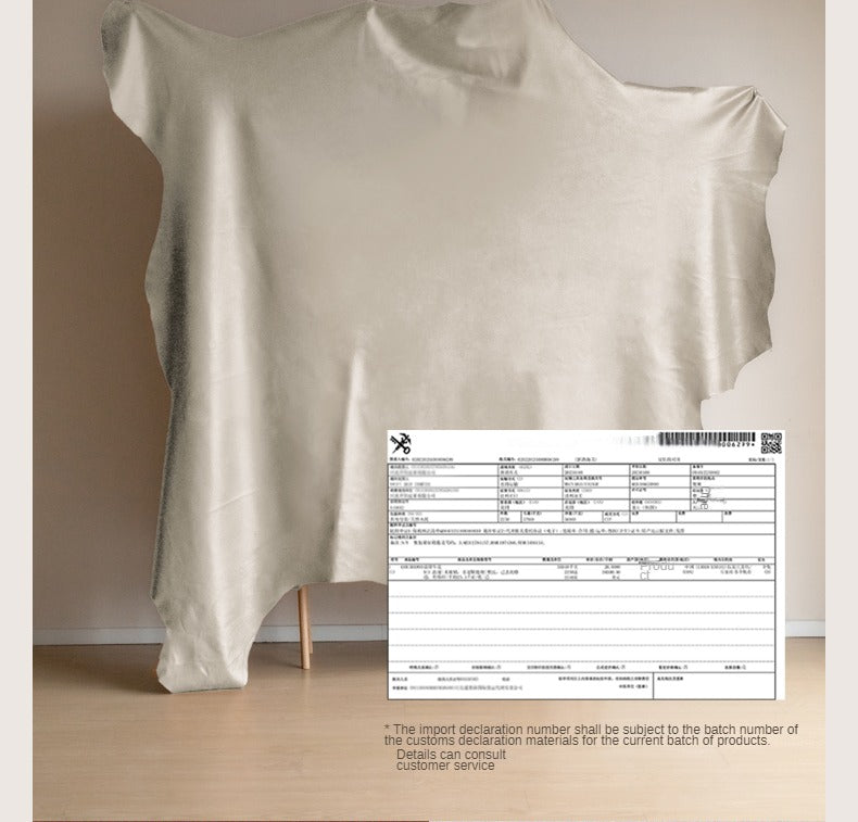 Leather Straight Italian Style Light Luxury Sofa,