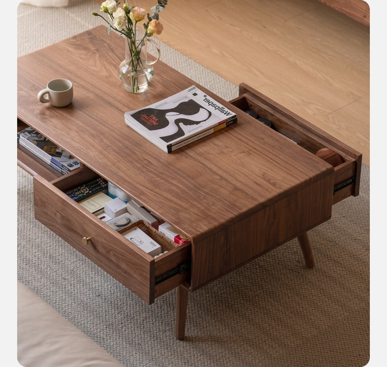 Black Walnut Solid Wood Coffee Table