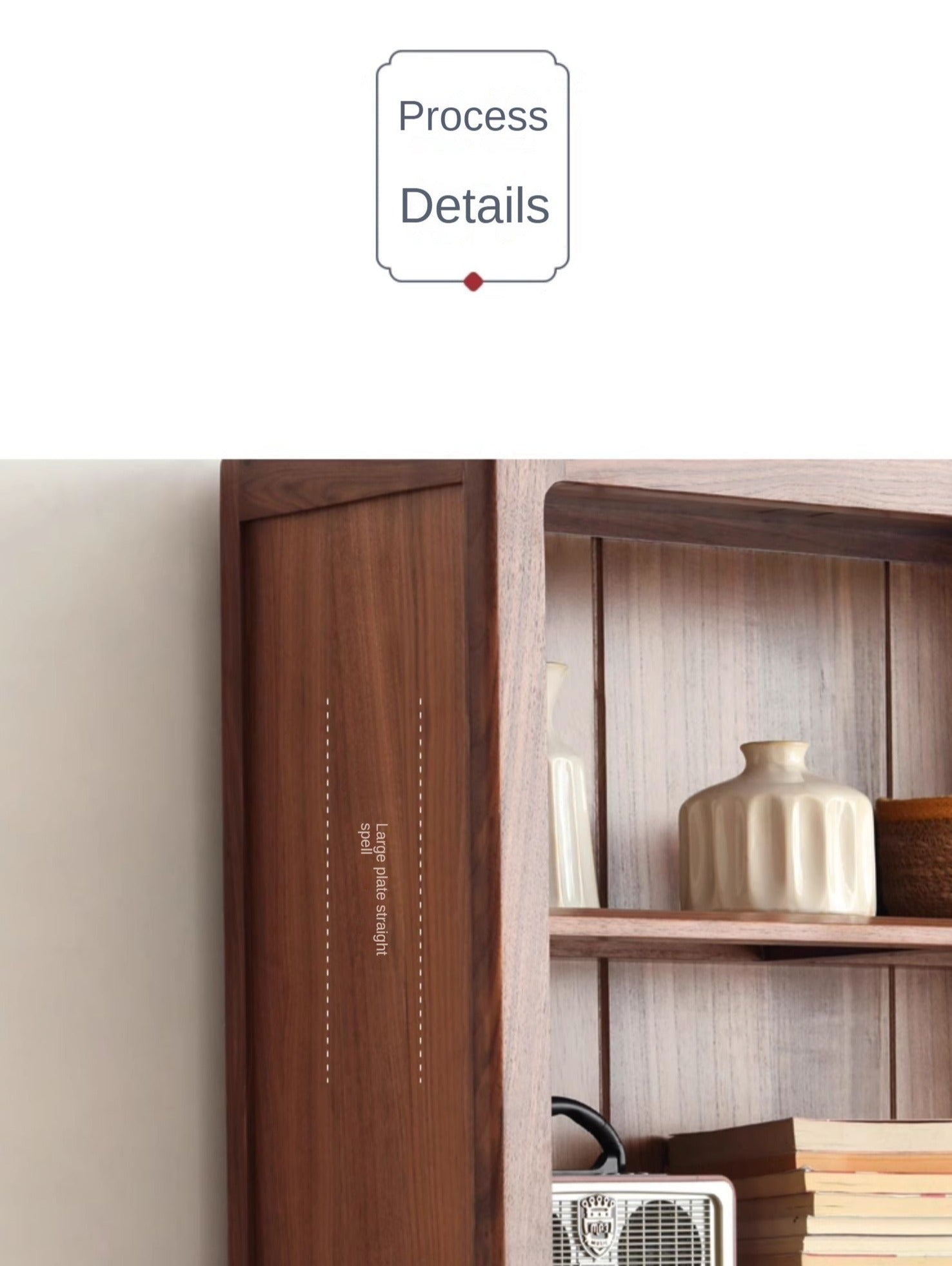 Black Walnut, Ash Solid Wood Bookcase Free Combination Bookshelf
