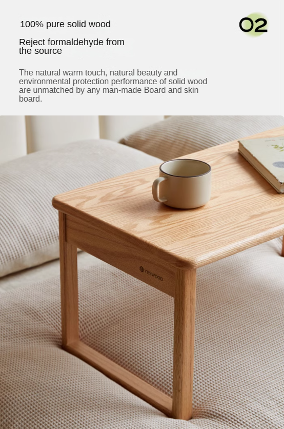 Oak Solid Wood Bay Window Folding Table