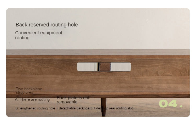 Oak, Solid Rubberwood, Beech Solid Wood TV Stand Glass Sliding Door