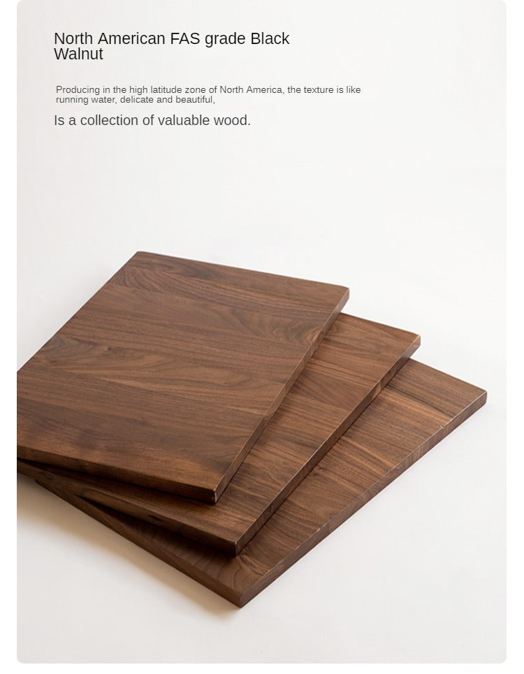 Black Walnut, Cherry, Oak, Sandalwood, Solid RubberWood Modern Light Luxury Makeup Stool