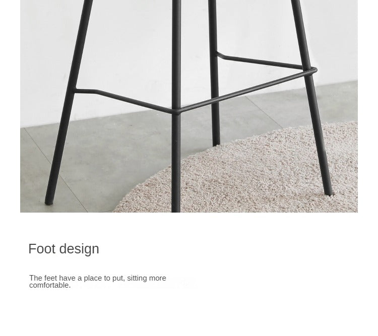 Saddle Leather Iron Bar Chair