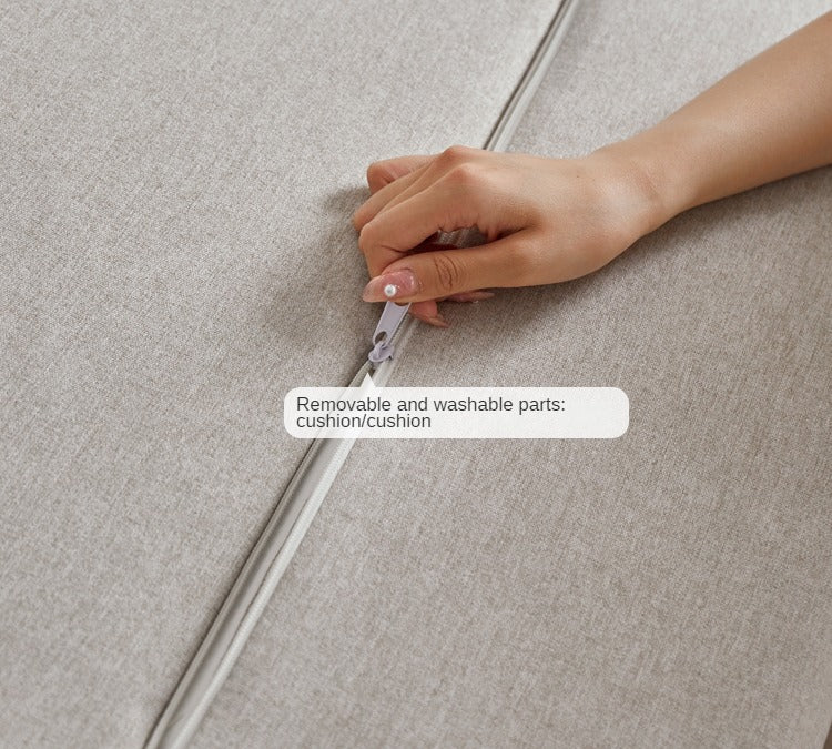 Ash Solid Wood Straight Sofa Modern.