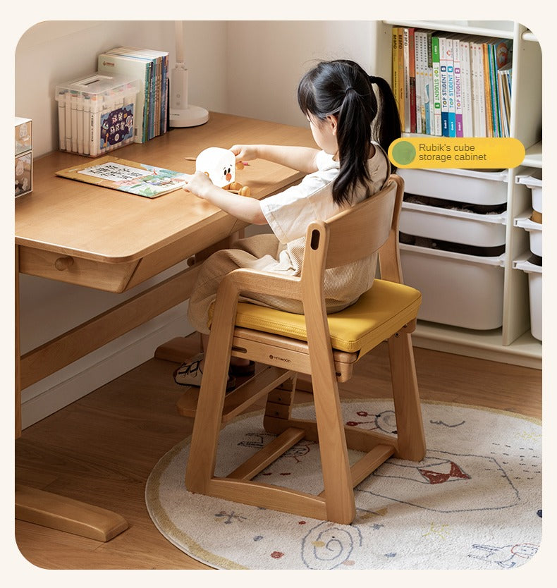 Beech Solid Wood Children's Adjustable Lift Chair.