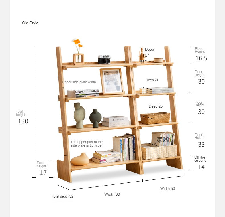 Oak, Beech Solid Wood Bookshelf Racks
