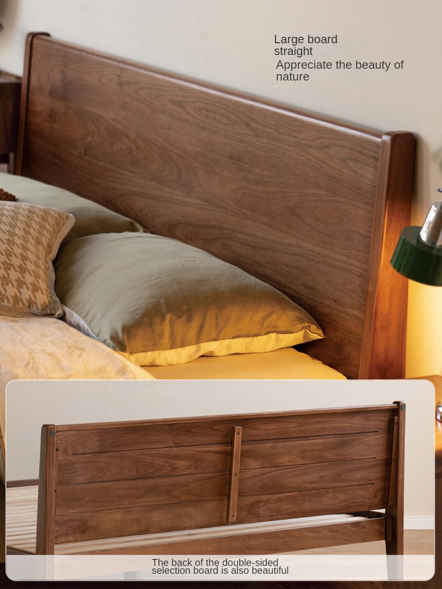 Black Walnut Solid Wood Bed