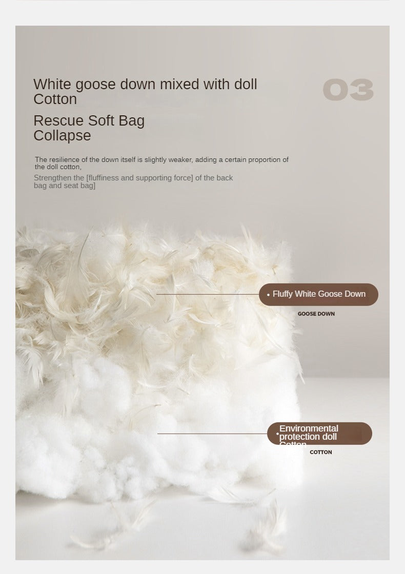 Leather Sofa First Layer Yellow Cowhide Tofu Block Leather Sofa.