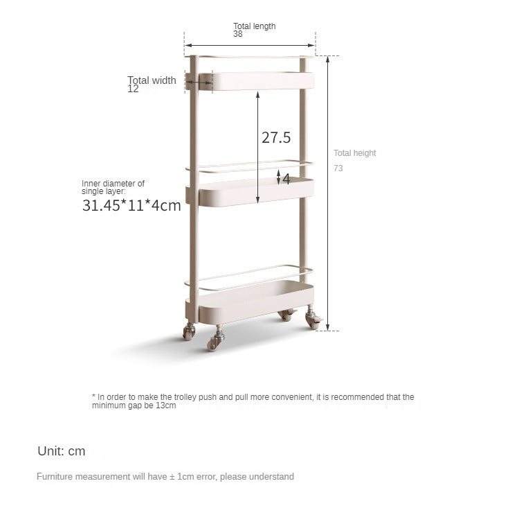 Mini Cart, Modern And Minimalist Kitchen Storage Rack