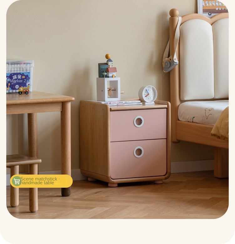 Beech Solid Wood Kids Nightstand