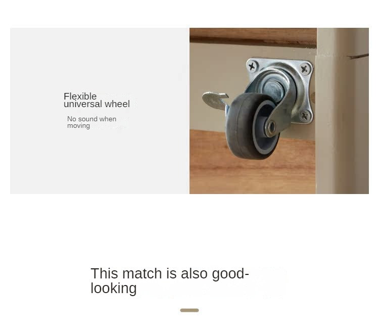 Solid RubberWood, Poplar Solid Wood Side Table With Rock Slab Top