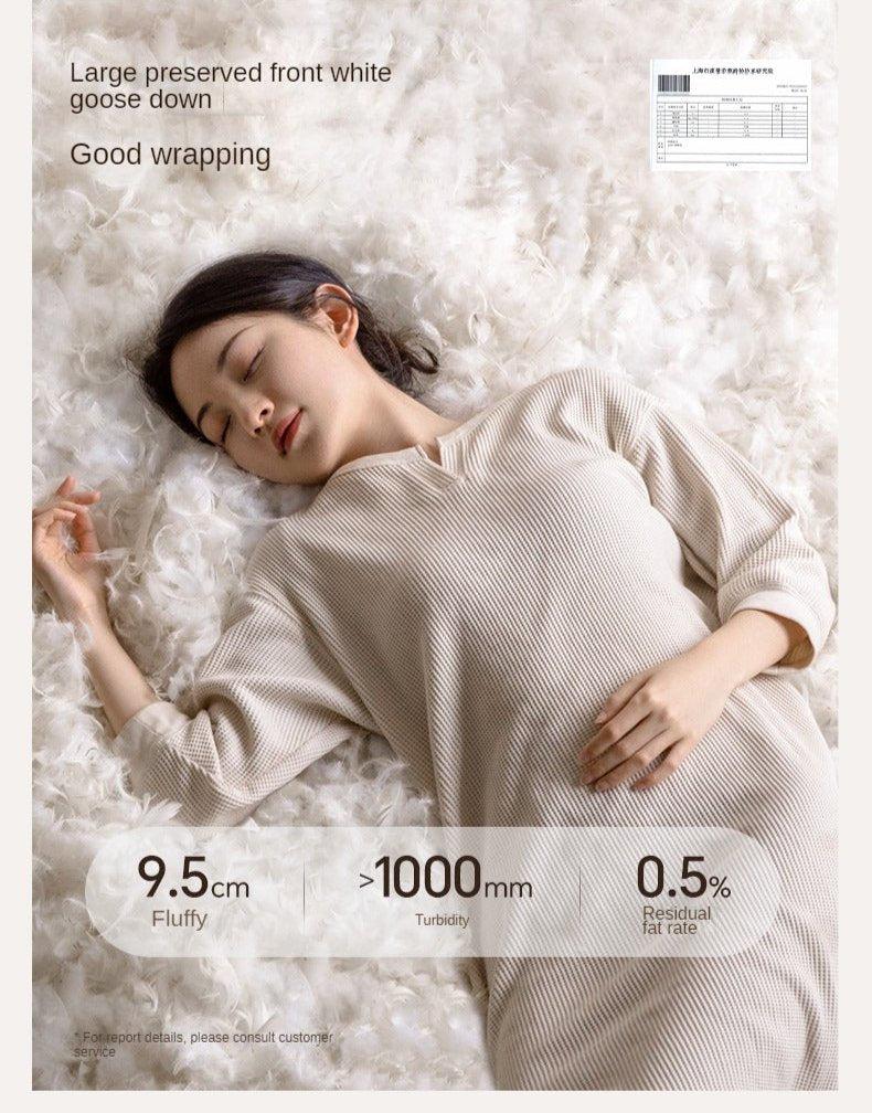 Leather Modern Simple Cowhide Down Sofa.