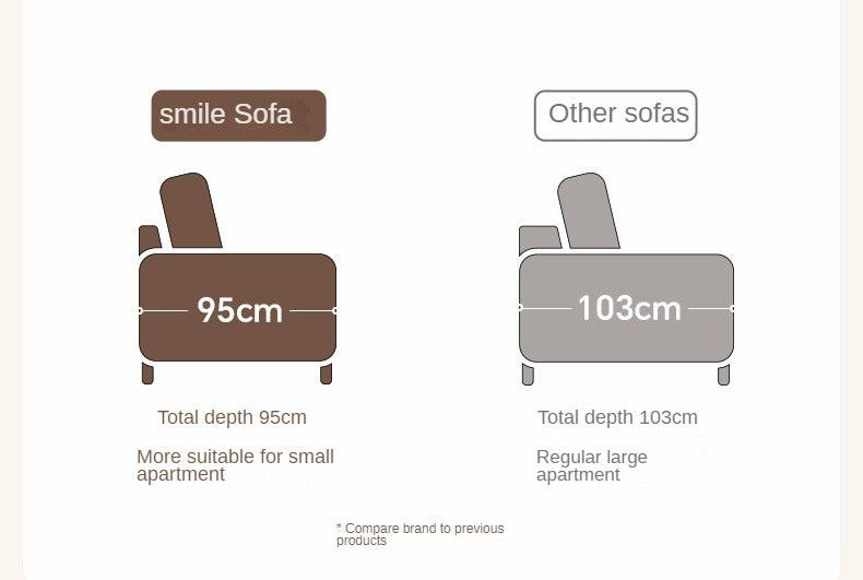 Oak Solid Wood Fabric White Cream Style Cat Scratching Cloth Sofa.