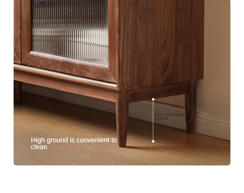 Black Walnut , South American Walnut Solid Wood Sideboard, Buffet Cabinet