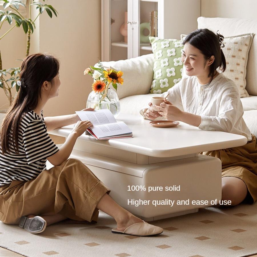 Poplar Solid Wood Cream Breeze Coffee Table