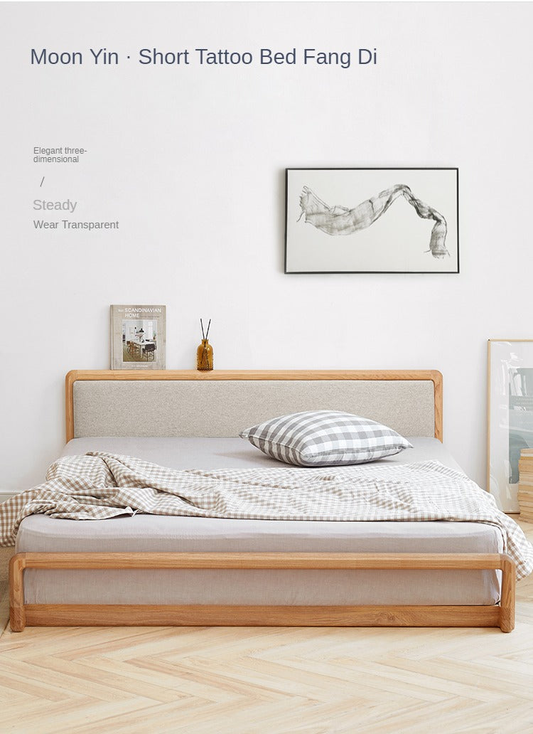 Ash Solid Wood Modern Simple Nordic Style Platform Bed