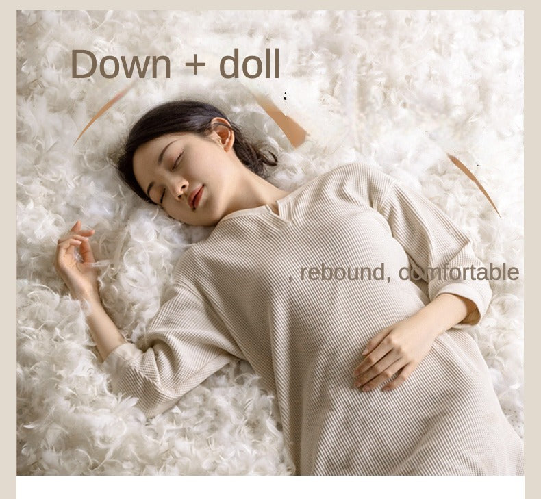 Black Walnut, Ash Solid Wood Genuine Leather Down Sofa.