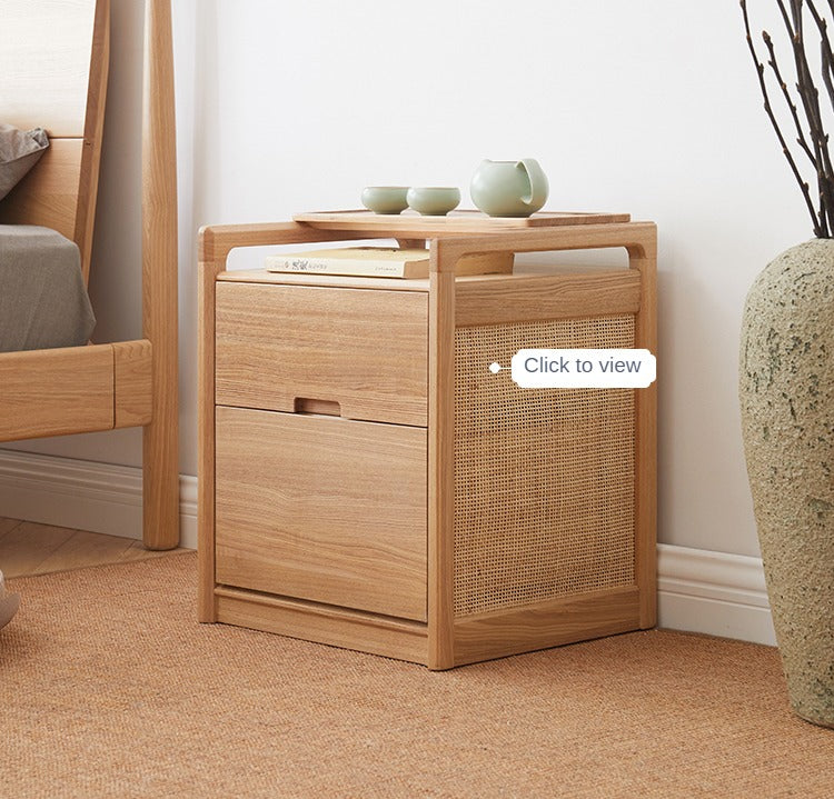 Ash Solid Wood Modern Simple Nordic Style Platform Bed