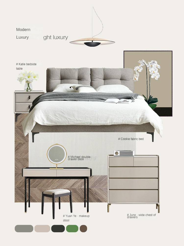 Oak, Birch Solid Wood Makeup Stool