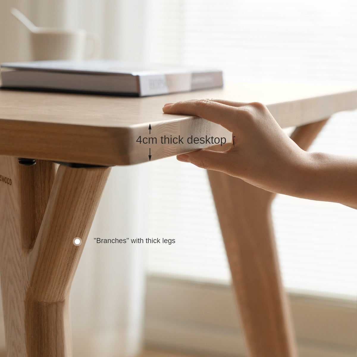 Ash Solid Wood Creative Dining Table