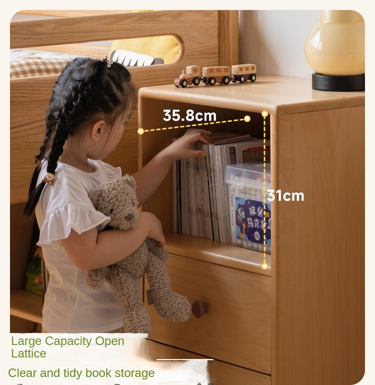 Beech Solid Wood Children's Cabinet Storage-
