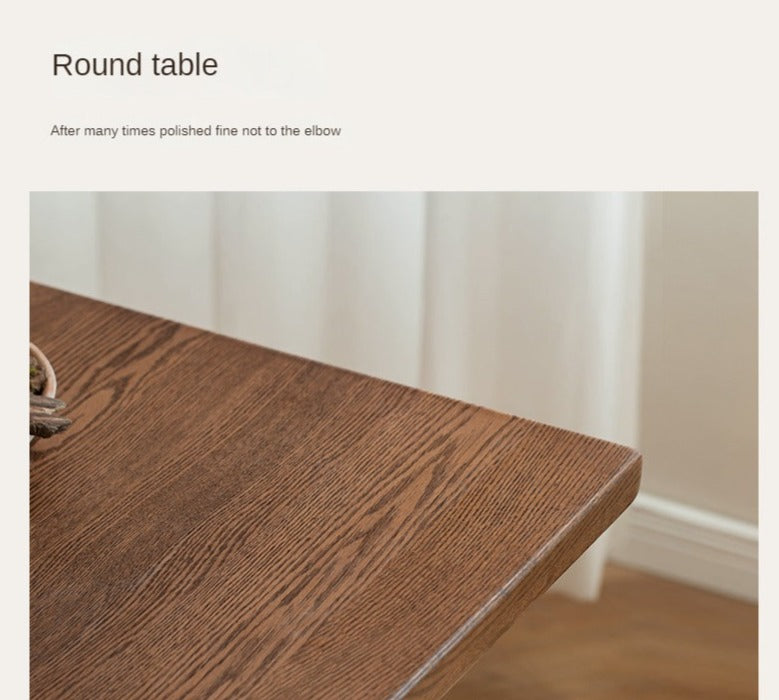 Oak, South American Walnut Solid Wood Acrylic Floating Large Size Dining Table