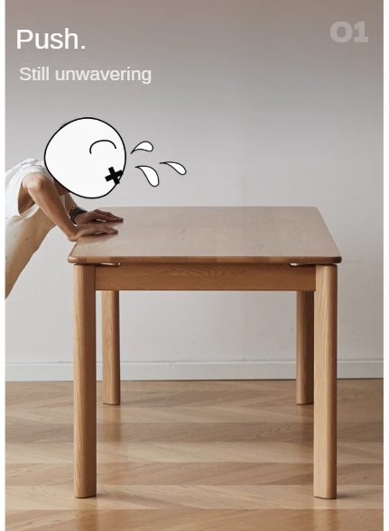 Ash, Oak Solid Wood Long Dining Table