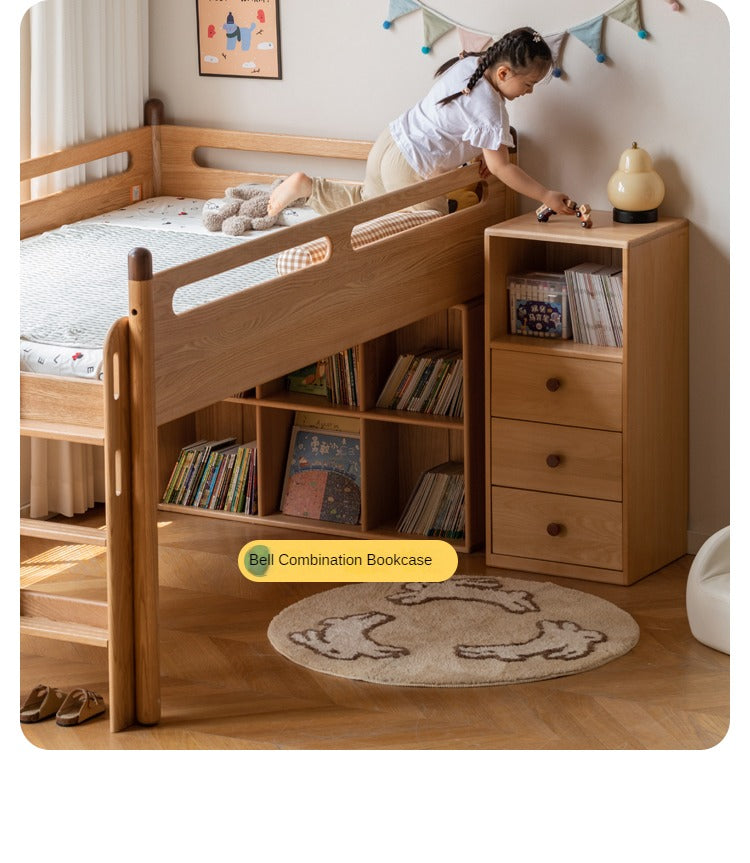 Beech Solid Wood Children's Cabinet Storage-