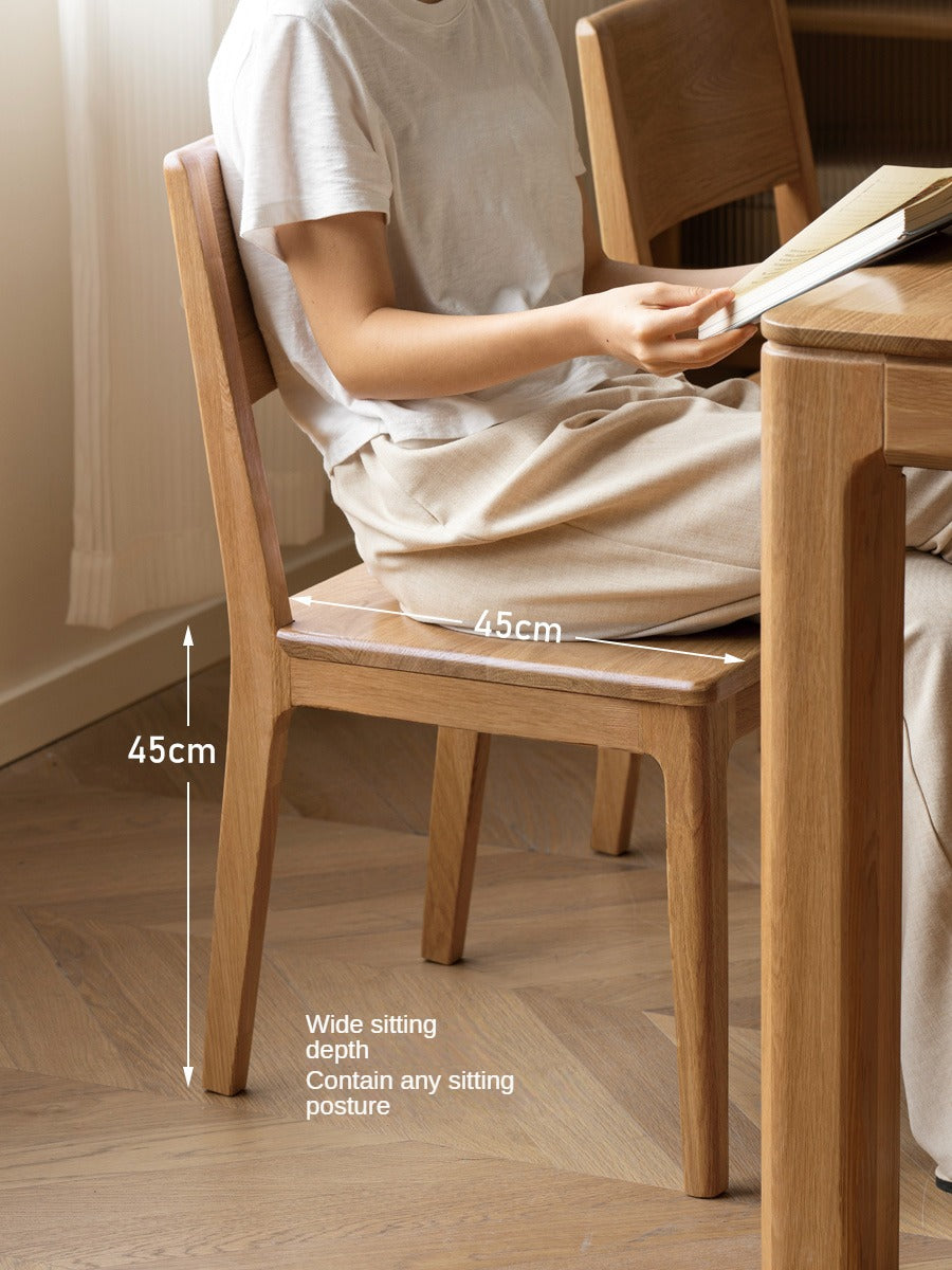 Black Walnut, Ash, Oak, Beech Solid wood, Solid RubberWood - Dining Chair Modern 4 pcs set