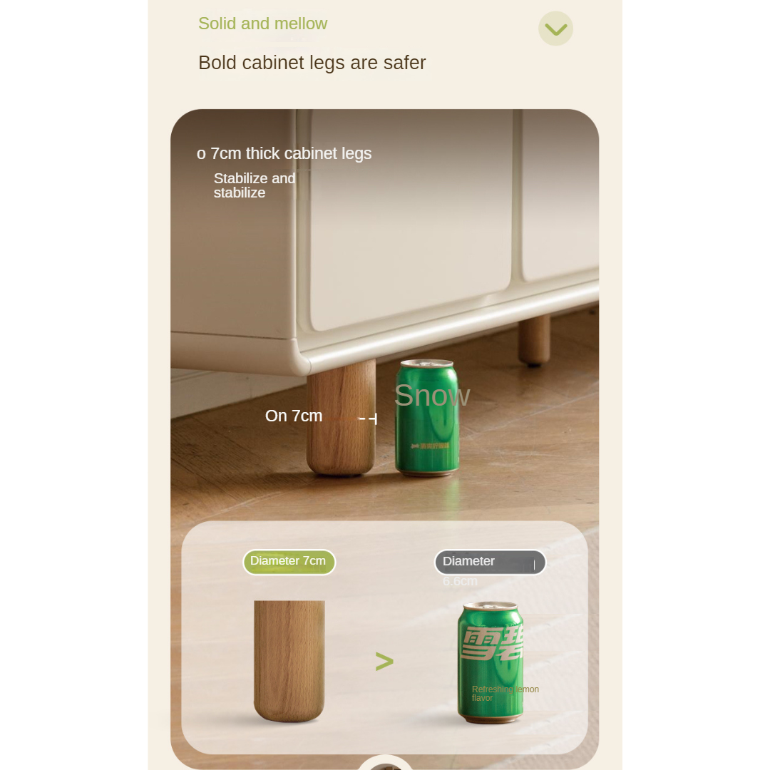 Poplar Solid Wood TV Cabinet with Drawers.