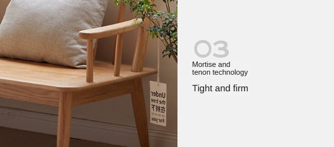 Oak Solid Wood Windsor Sofa Winter/Summer Dual Use.