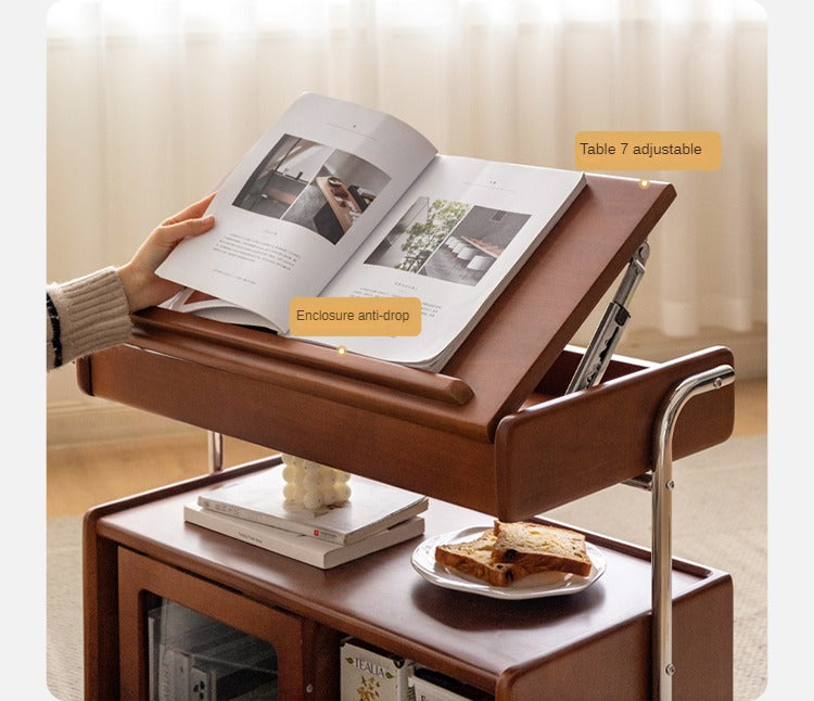 Poplar, Oak Solid Wood Side Table.