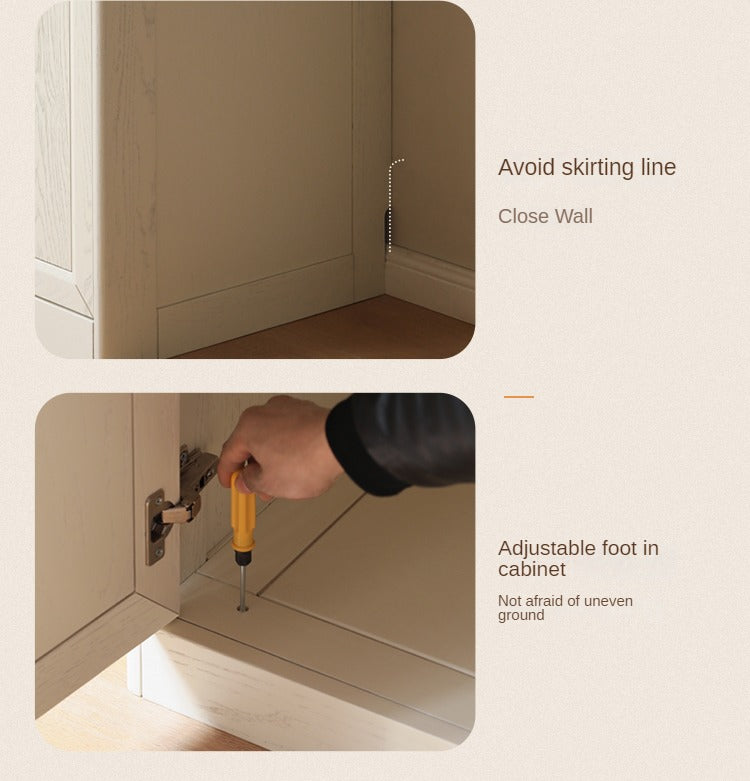 Oak Solid Wood American Style Wardrobe.