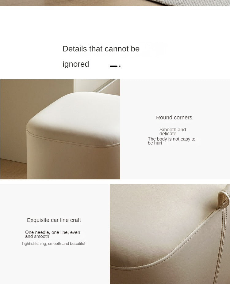 Makeup Stool Organic Leather