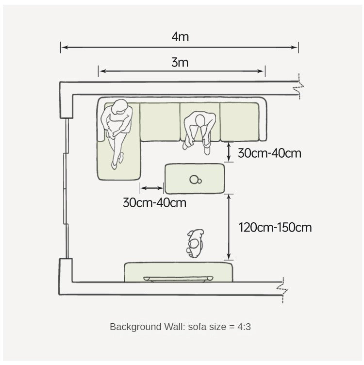 Oak Solid Wood Fabric Sofa.