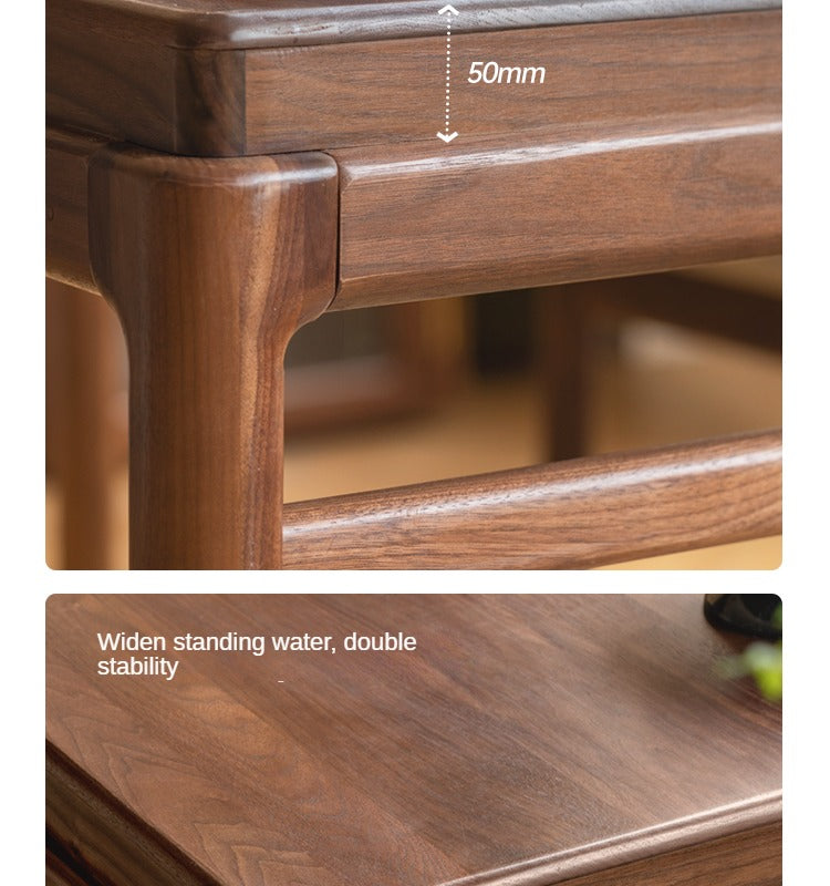 Black Walnut Solid Wood Tea Table
