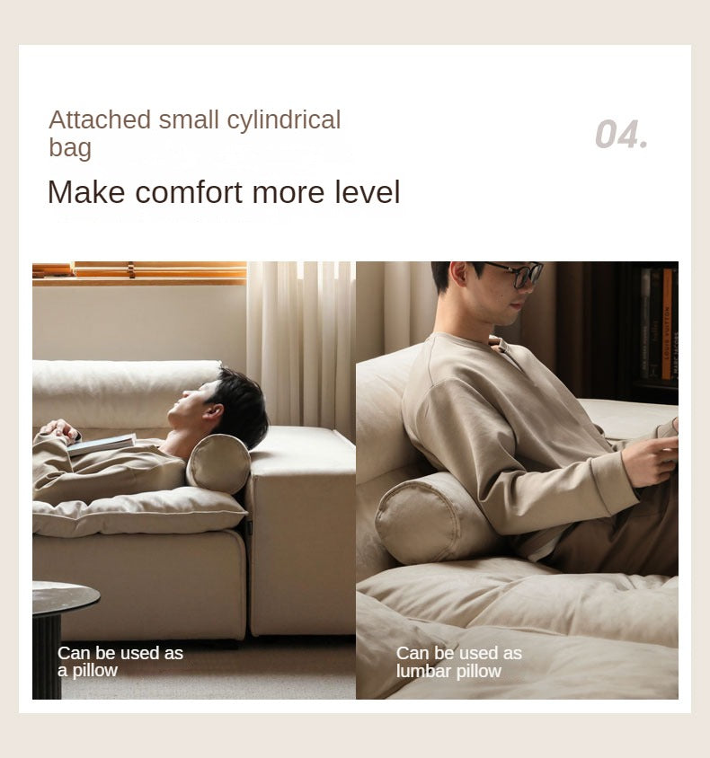 Fabric French Cream Style Modular Sofa.